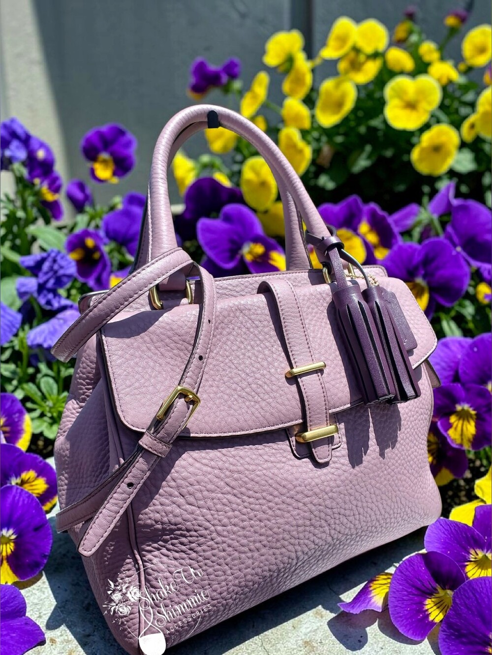COACH LEGACY NORTH SOUTH SATCHEL - LAVENDER